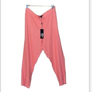 100% linen, coral colored pants by for Cynthia size petite large, NWT, MSRP $68